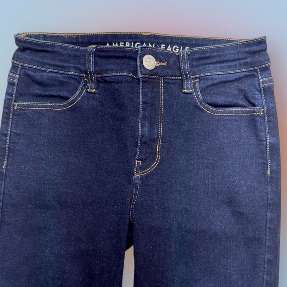 AMERICAN EAGLE Women’s 4 HI-RISE JEGGING Blue Jeans